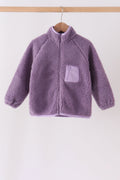 Purple fleece zipper jacket Kids Childrens