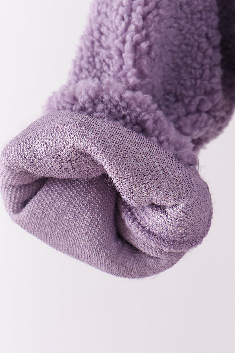 Purple fleece zipper jacket Kids Childrens