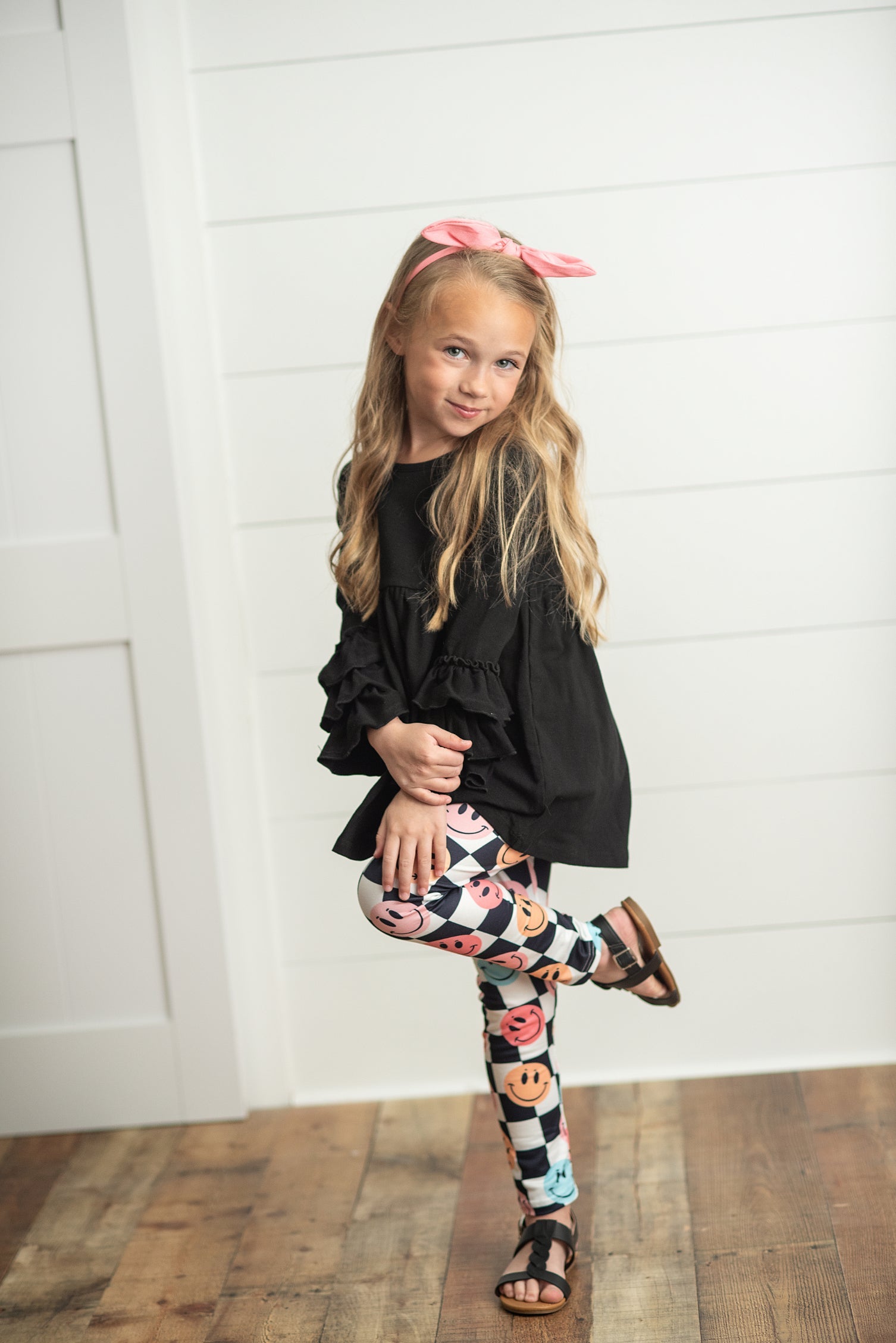 Smile Check Leggings Set