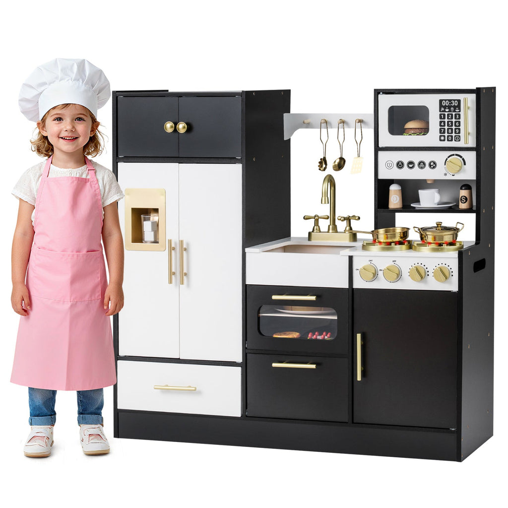 Kids Play Kitchen with Realistic Lights Sounds